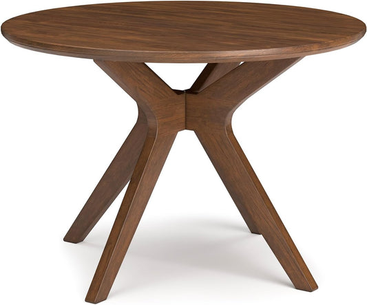 Signature Design by Ashley Lyncott Traditional Round Dining Room Table, Seats up to 4, Brown, 45" W x 29.75" H